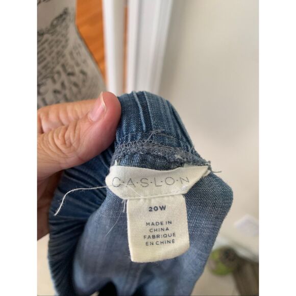 Caslon Denim Chambray Pull-on Shorts - Picture 4 of 8